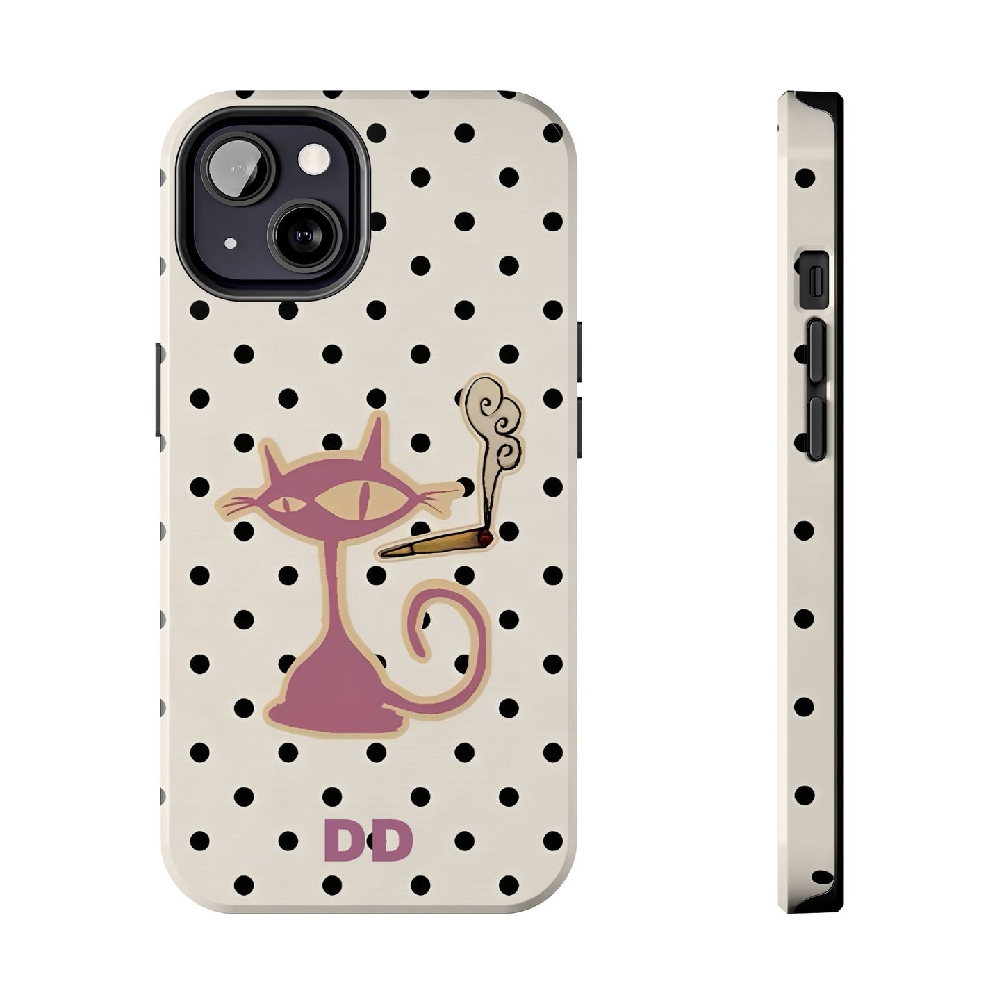 White Le Cat Phone Case