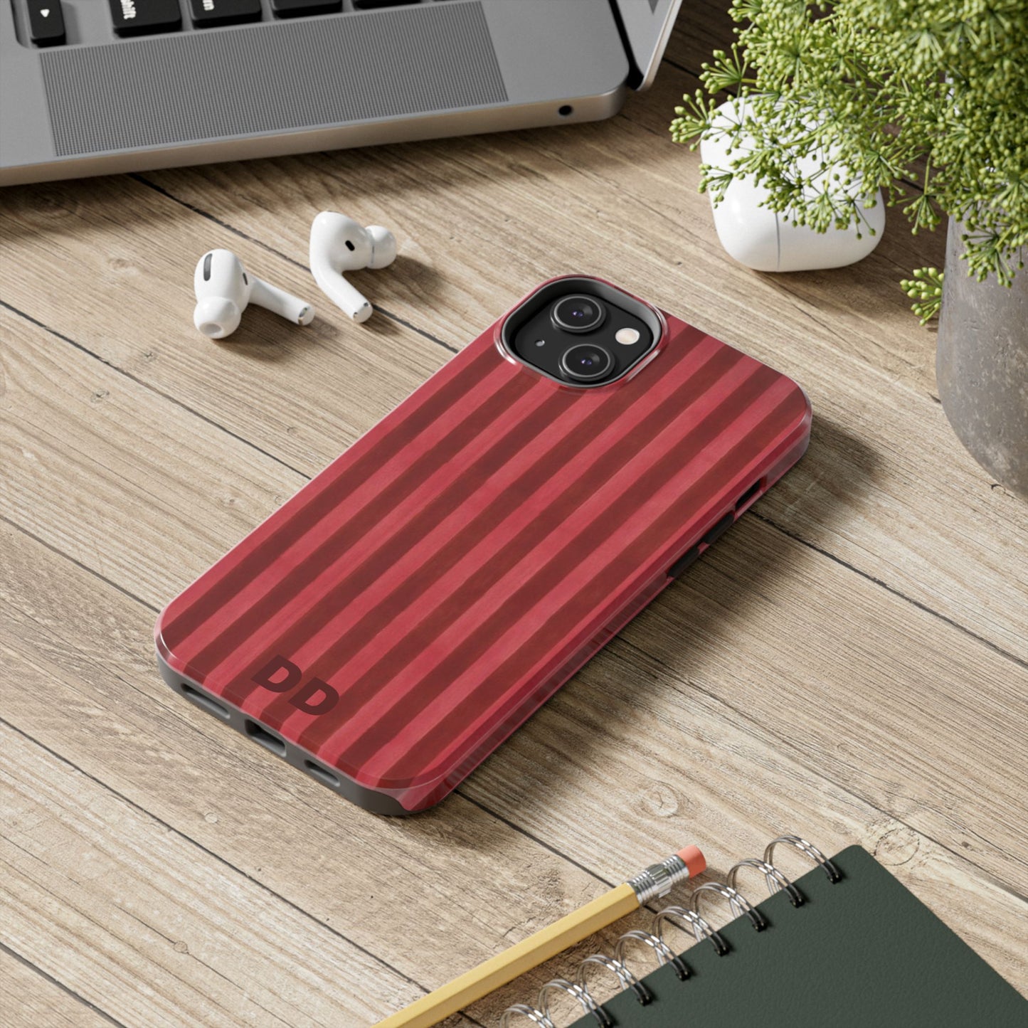 Red Pin Stripe Phone Case