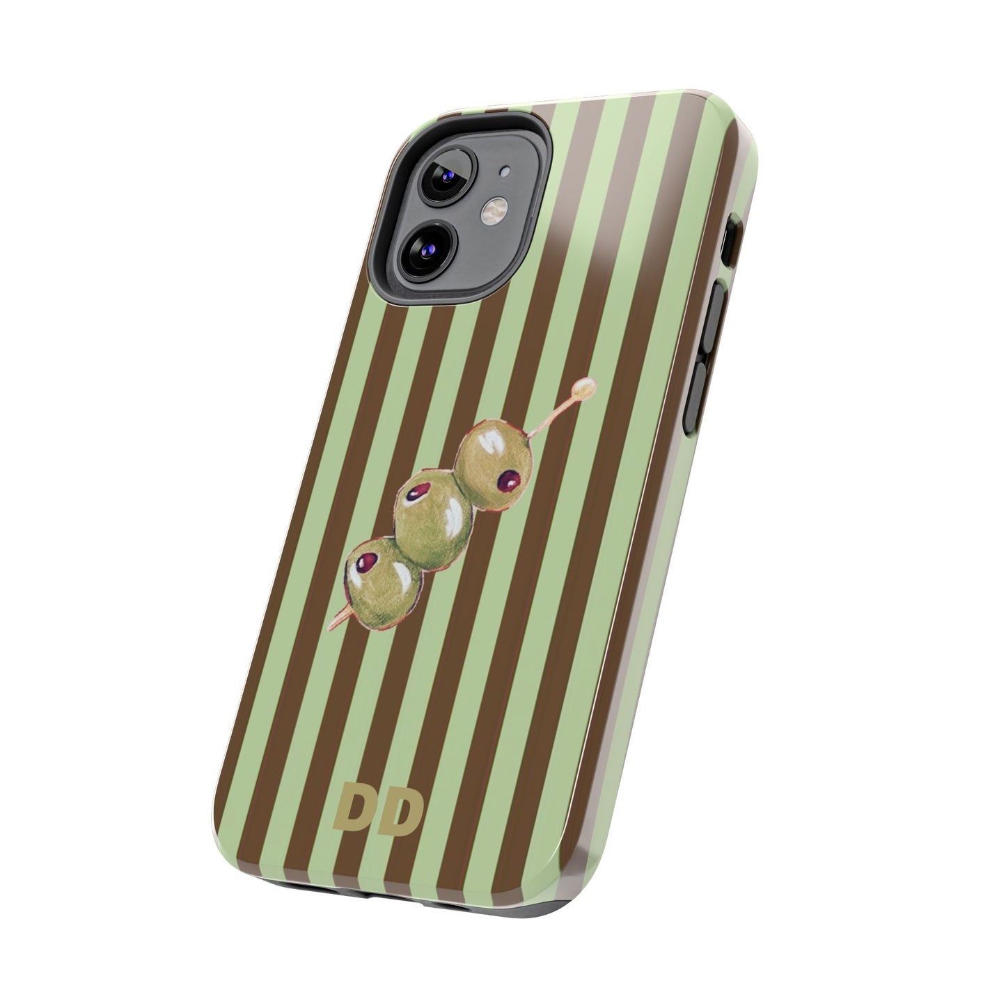 Olive Phone Case in Mint & Chip