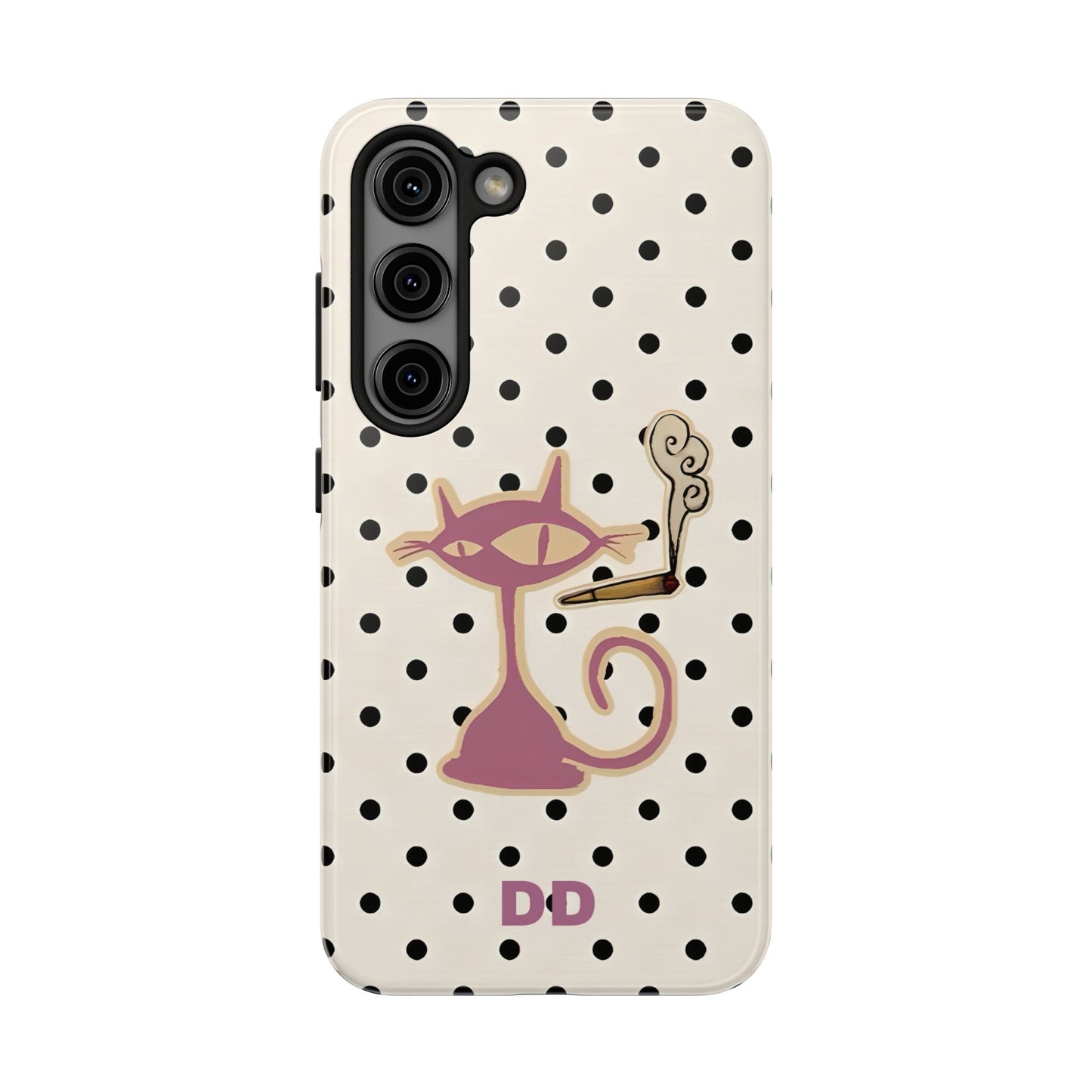 White Le Cat Phone Case