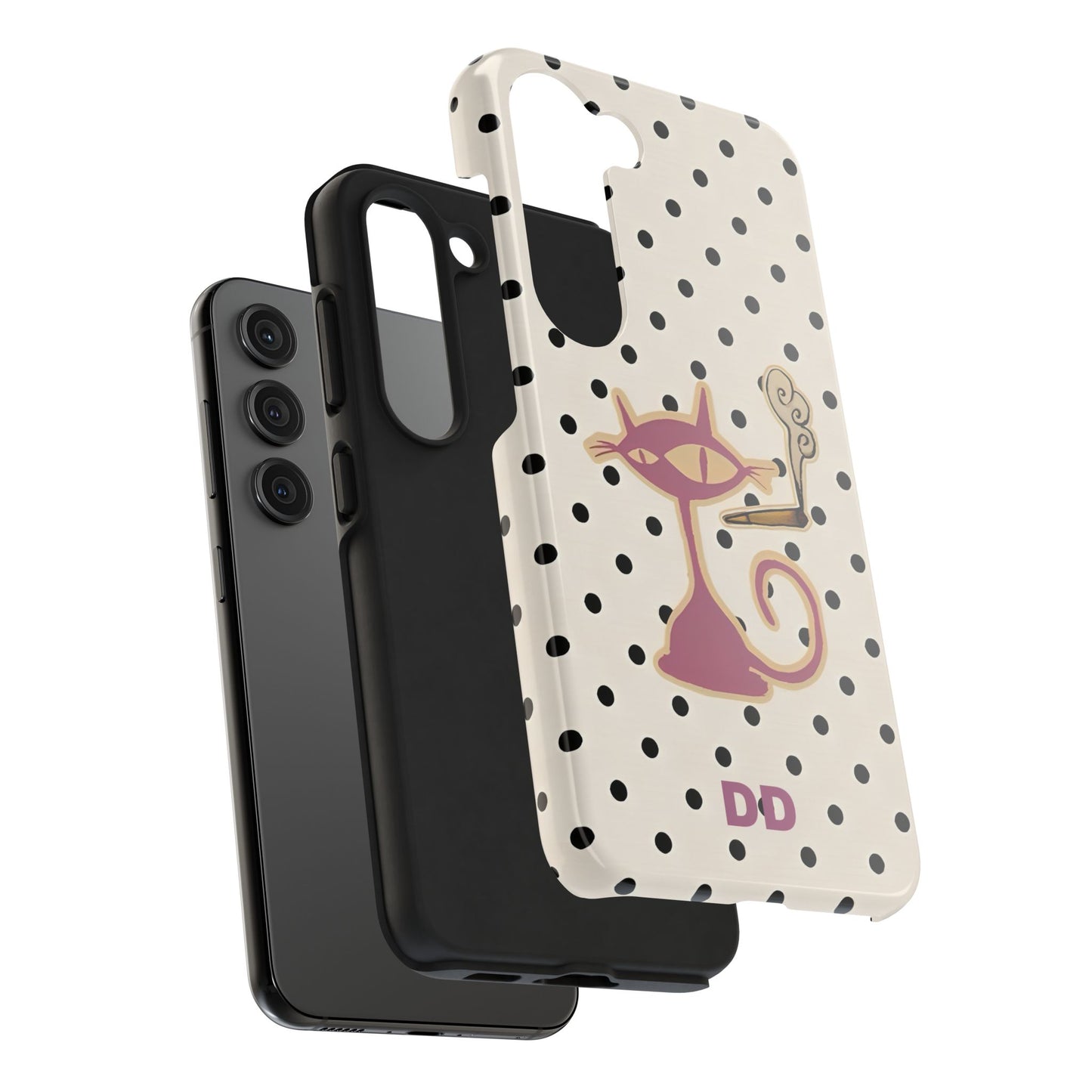 White Le Cat Phone Case