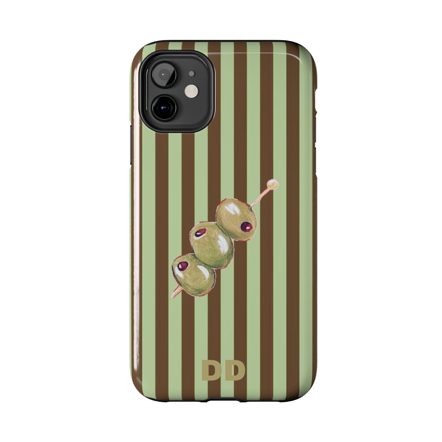 Olive Phone Case in Mint & Chip