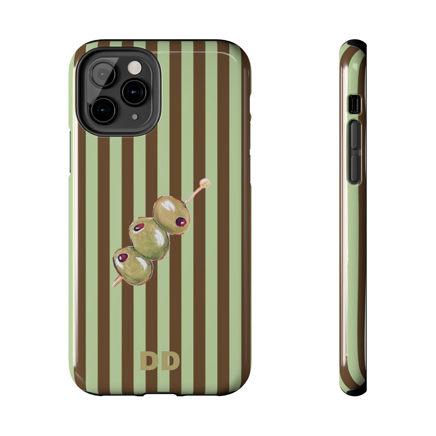 Olive Phone Case in Mint & Chip
