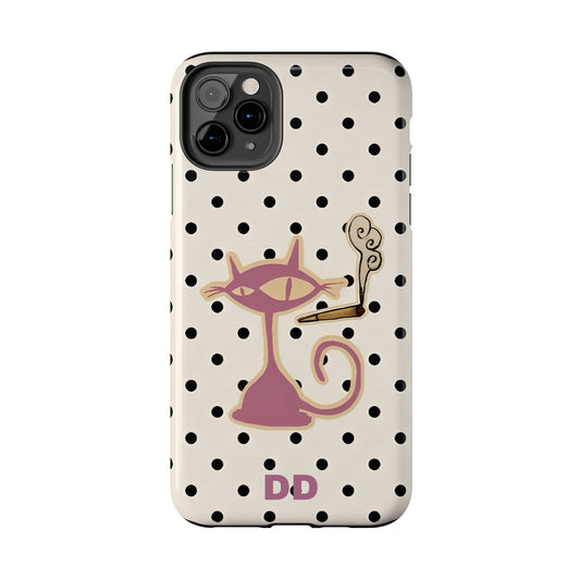 White Le Cat Phone Case