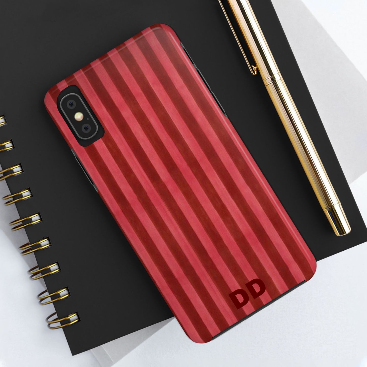 Red Pin Stripe Phone Case