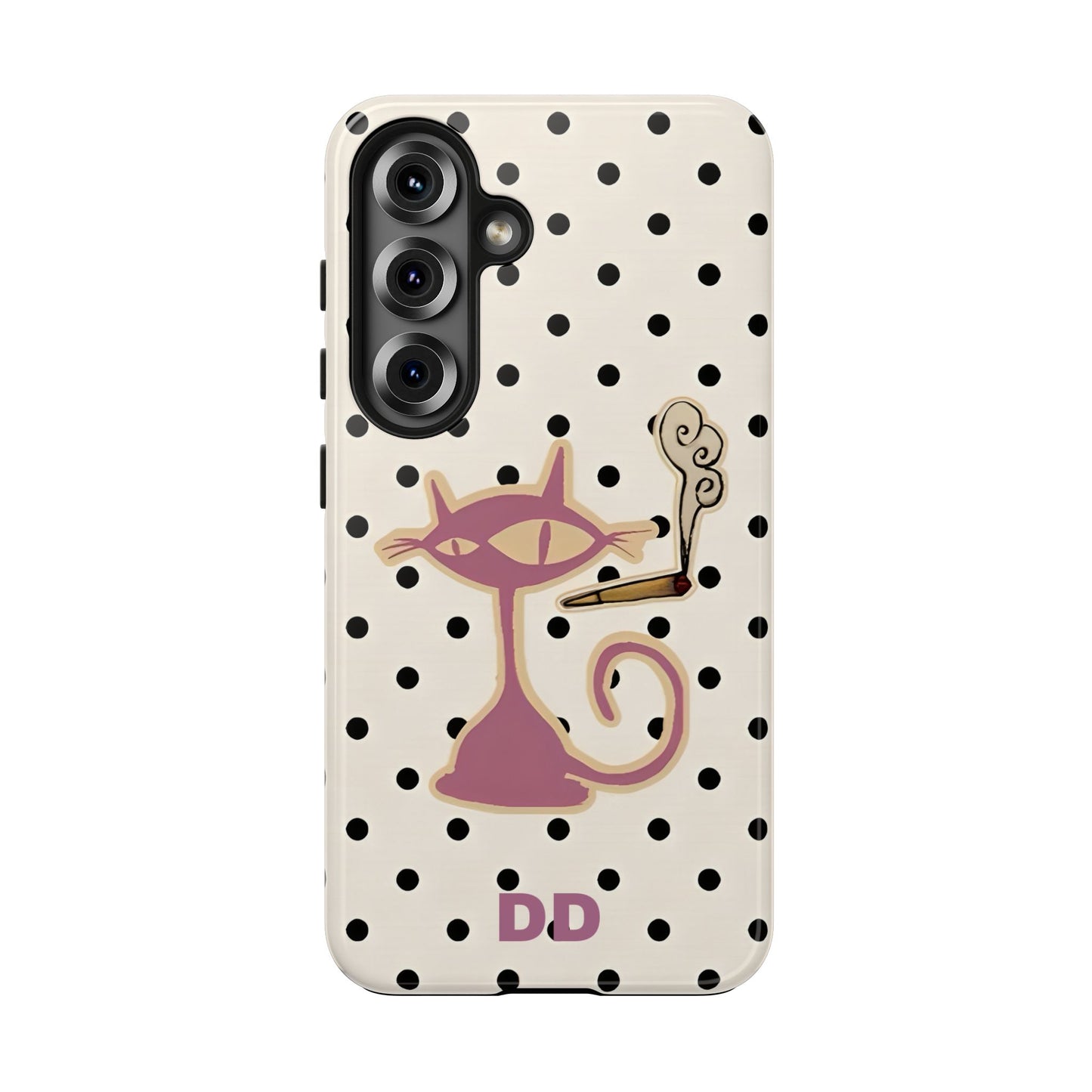 White Le Cat Phone Case