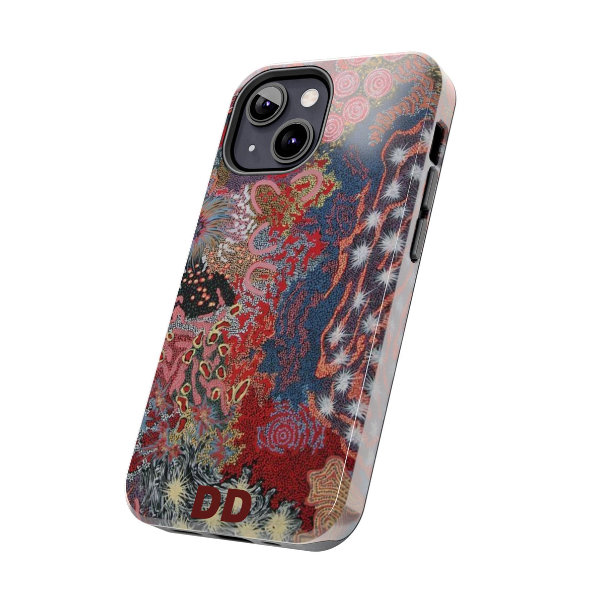 Mosaic Patchwork Phone Case — Multicolour Rainbow Geometric Mosaic Design, view 31 — MagSafe Compatible | Digital Divas