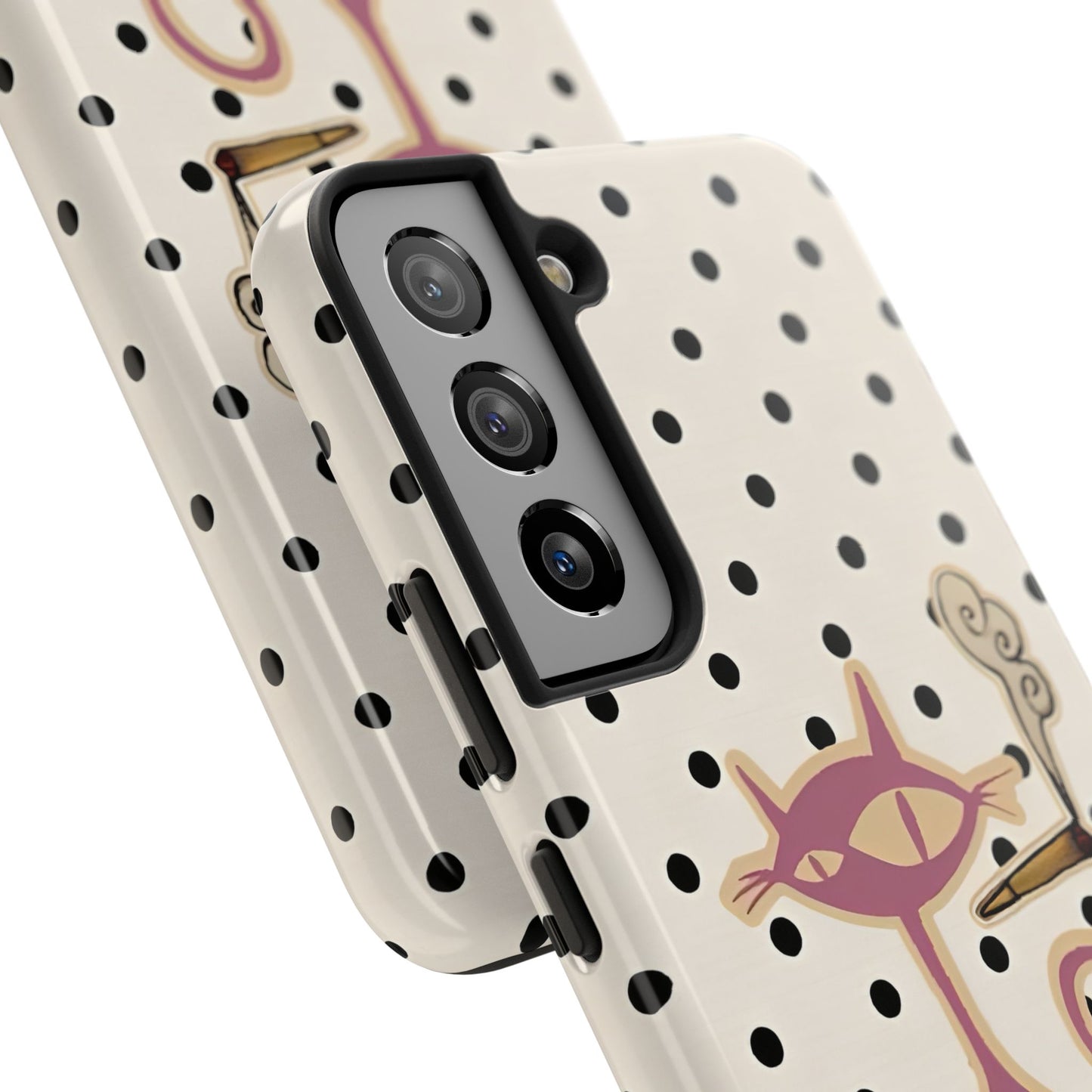 White Le Cat Phone Case