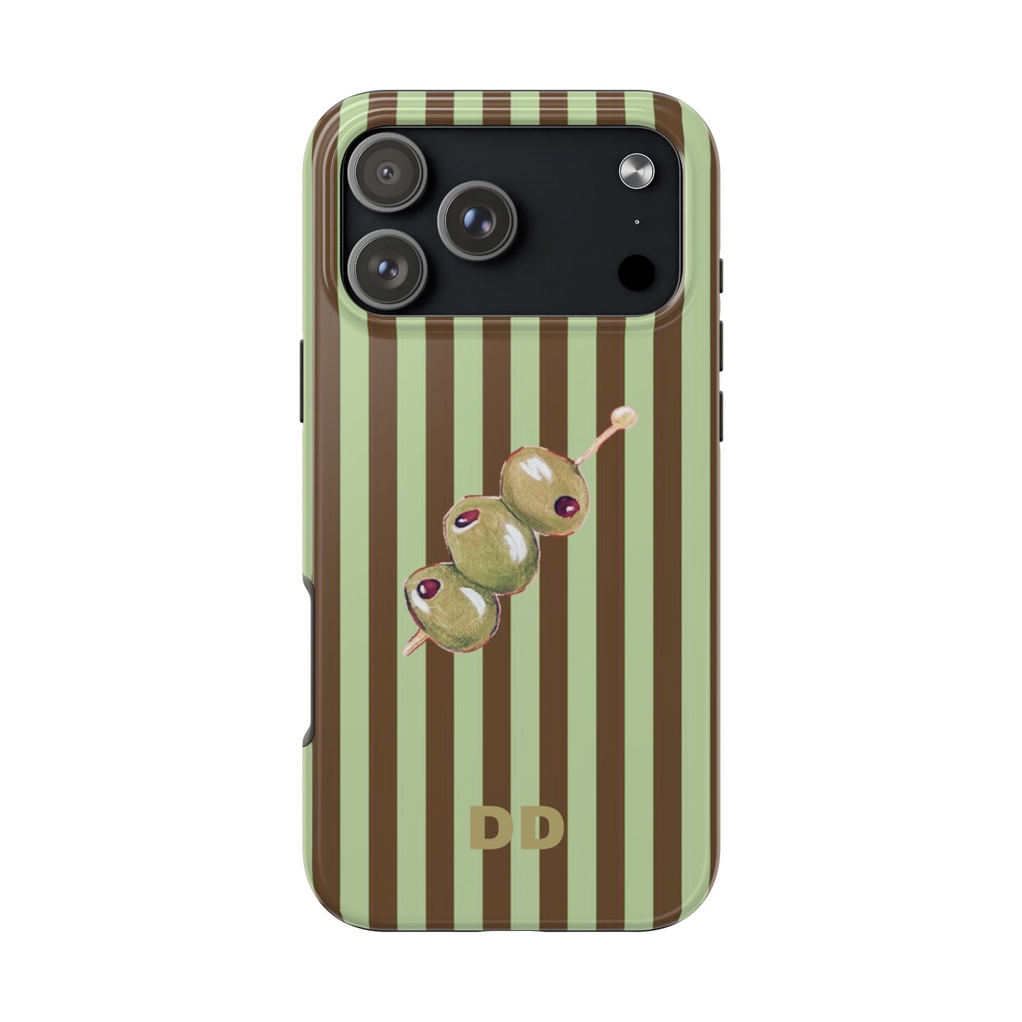 Olive Phone Case in Mint & Chip
