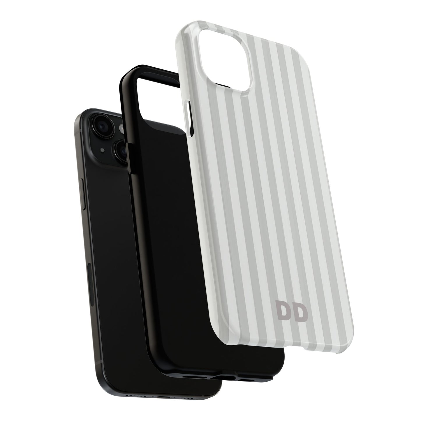 White Pin Stripe Phone Case