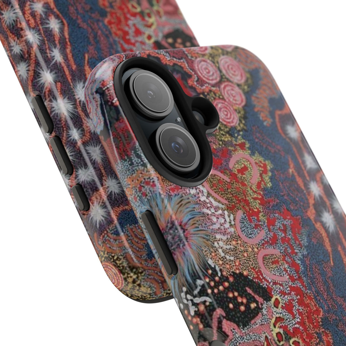 Mosaic Patchwork Phone Case — Multicolour Rainbow Geometric Mosaic Design, view 66 — MagSafe Compatible | Digital Divas