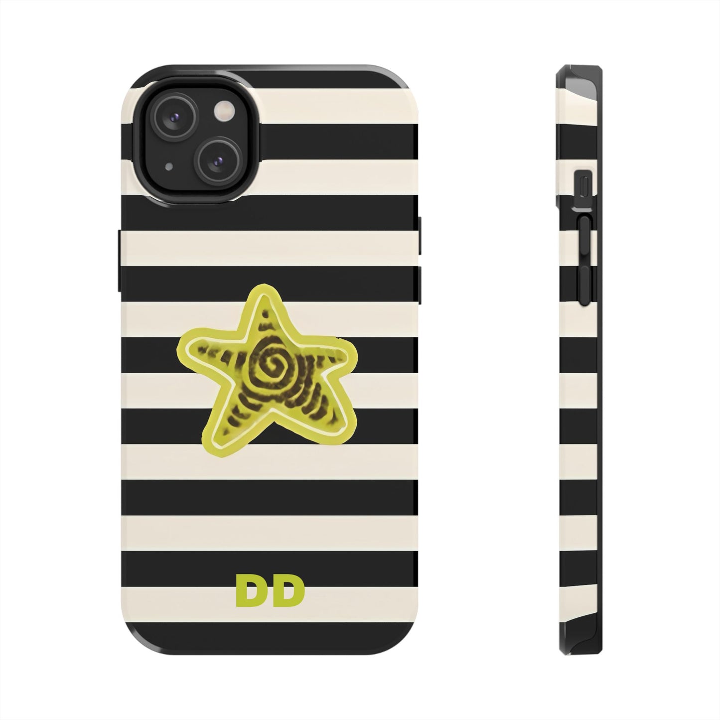 Striped Lime Star Phone Case