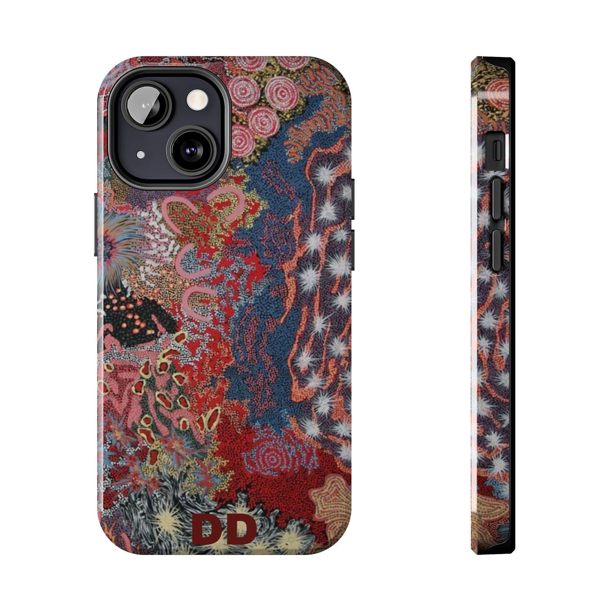 Mosaic Patchwork Phone Case for iPhone 13 Mini — Multicolour Geometric — MagSafe Compatible | Digital Divas