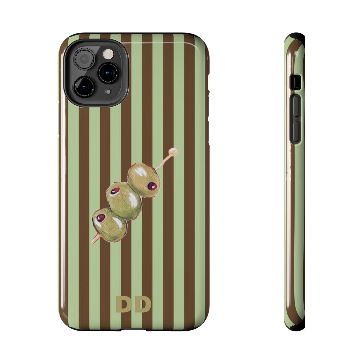 Olive Phone Case in Mint & Chip