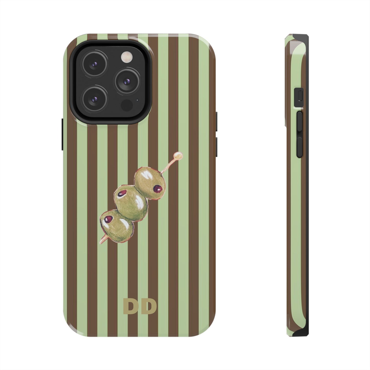 Olive Phone Case in Mint & Chip