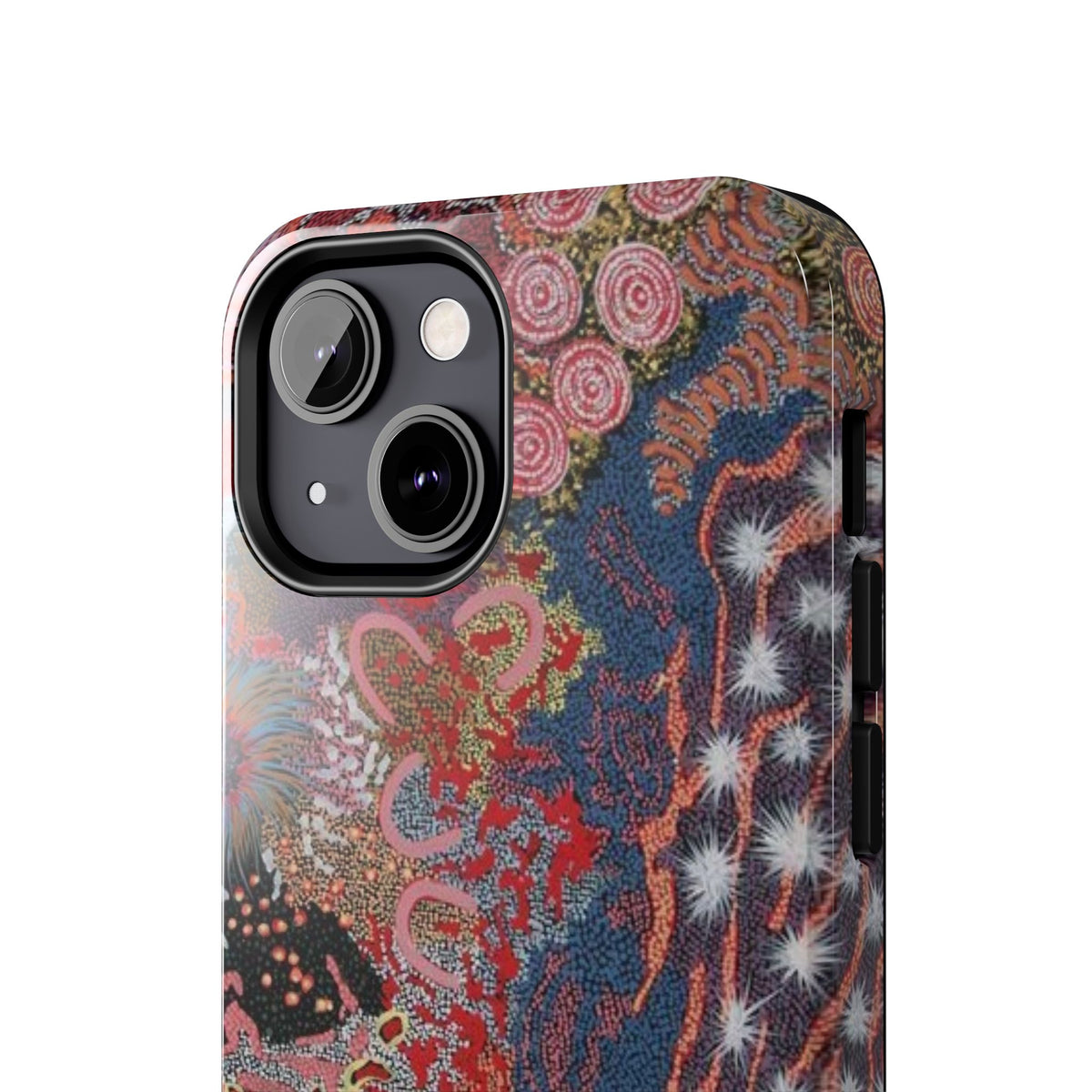 Mosaic Patchwork Phone Case — Multicolour Rainbow Geometric Mosaic Design, view 32 — MagSafe Compatible | Digital Divas