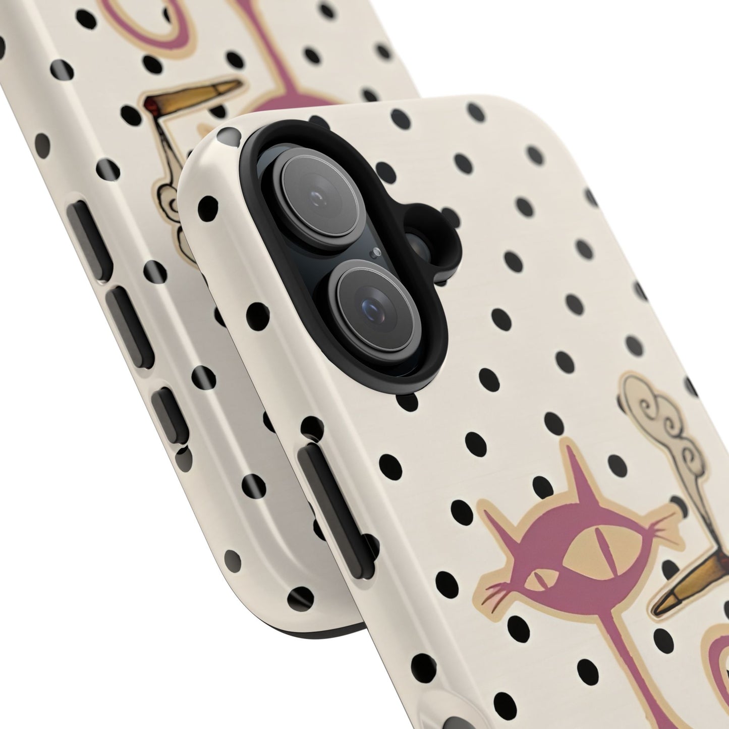 White Le Cat Phone Case