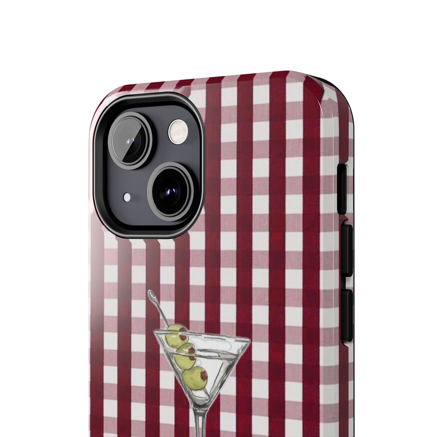 Martini Phone Case in Cherry Red Checker