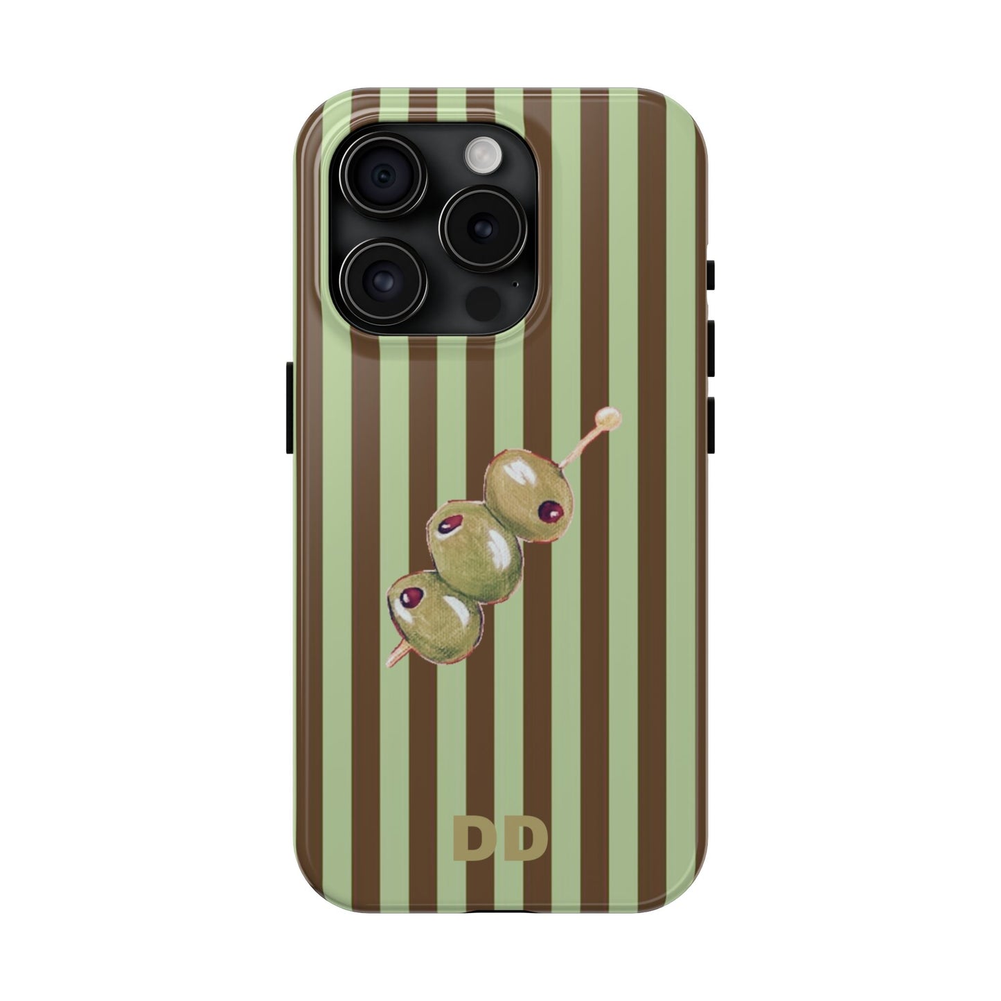 Olive Phone Case in Mint & Chip