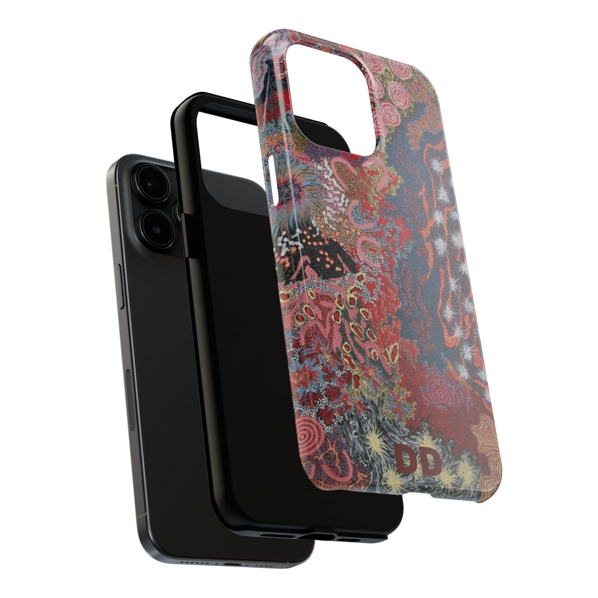 Mosaic Patchwork Phone Case — Multicolour Rainbow Geometric Mosaic Design, view 51 — MagSafe Compatible | Digital Divas