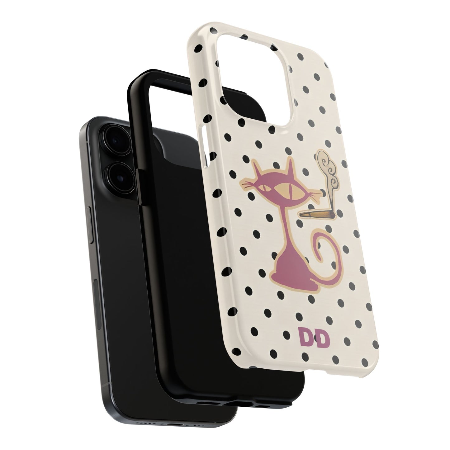 White Le Cat Phone Case