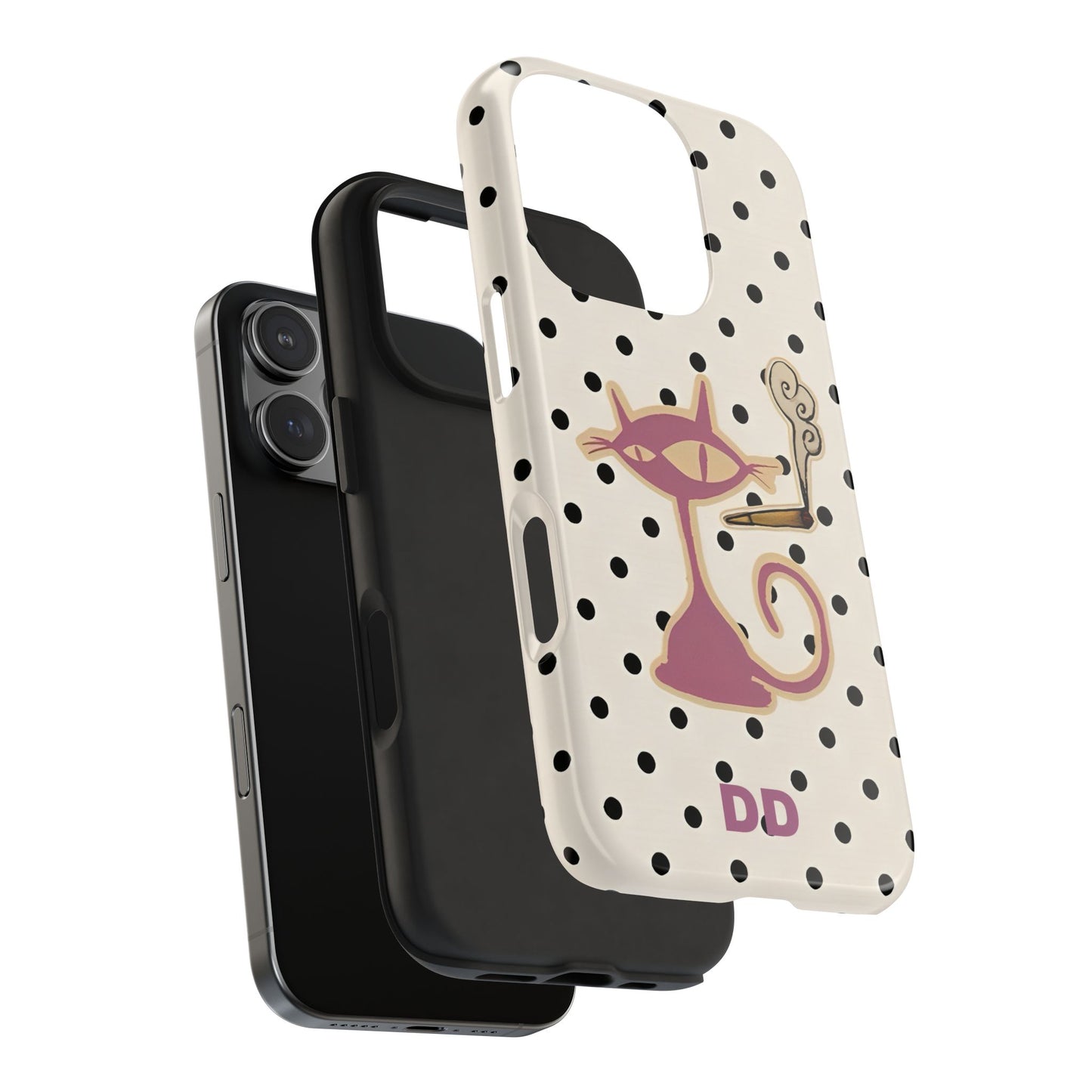White Le Cat Phone Case