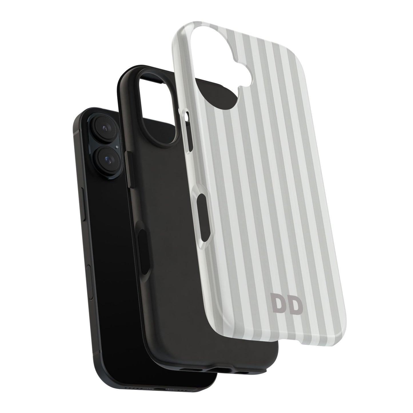 White Pin Stripe Phone Case