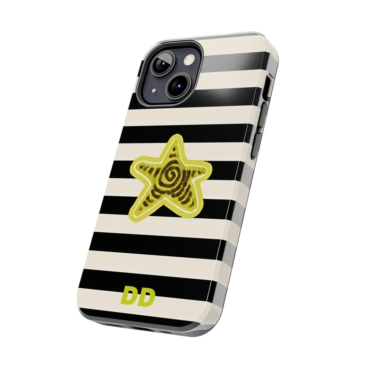 Striped Lime Star Phone Case