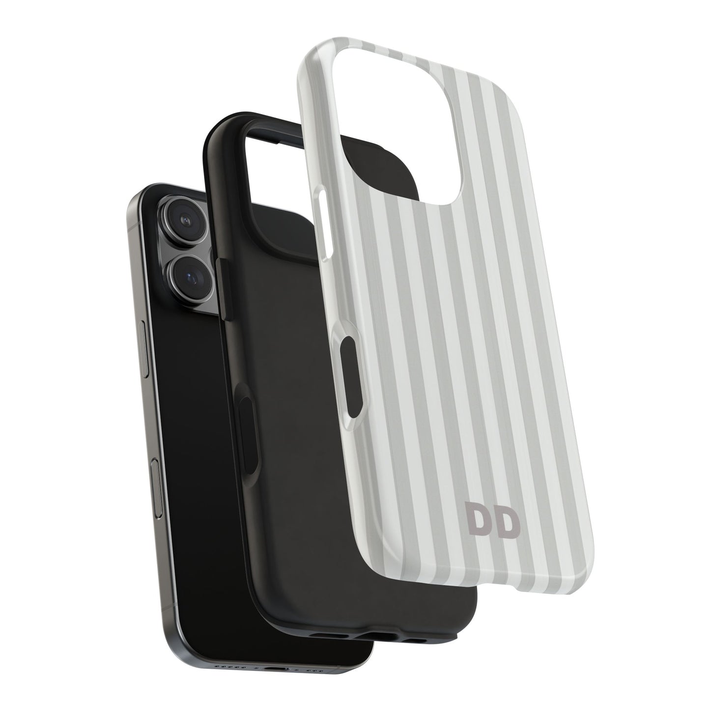 White Pin Stripe Phone Case
