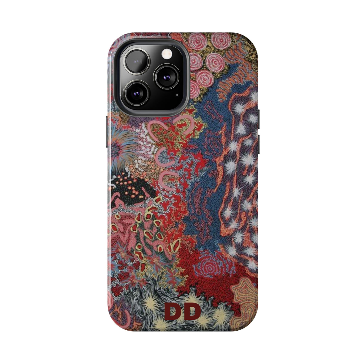 Mosaic Patchwork Phone Case — Multicolour Rainbow Geometric Mosaic Design, view 36 — MagSafe Compatible | Digital Divas