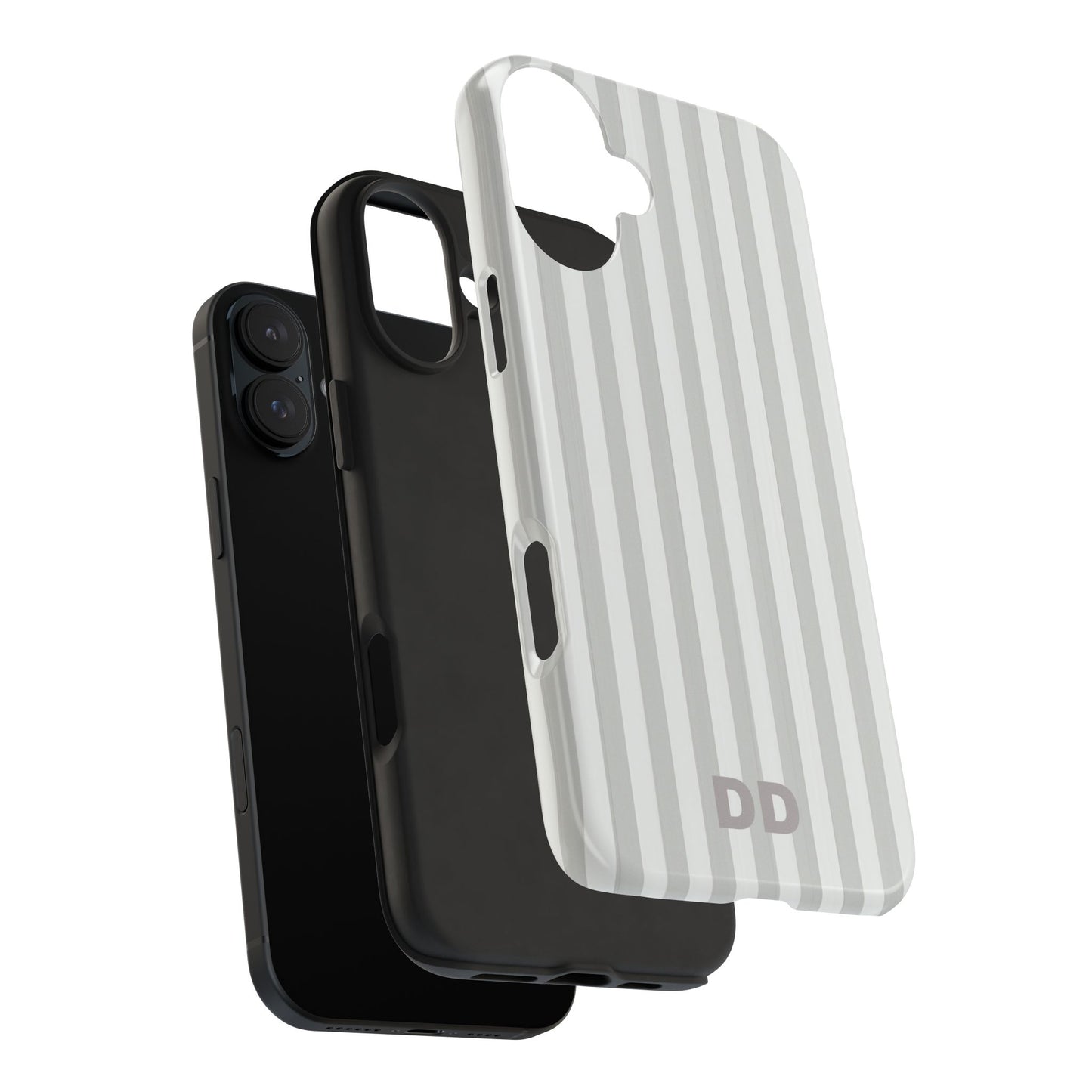 White Pin Stripe Phone Case
