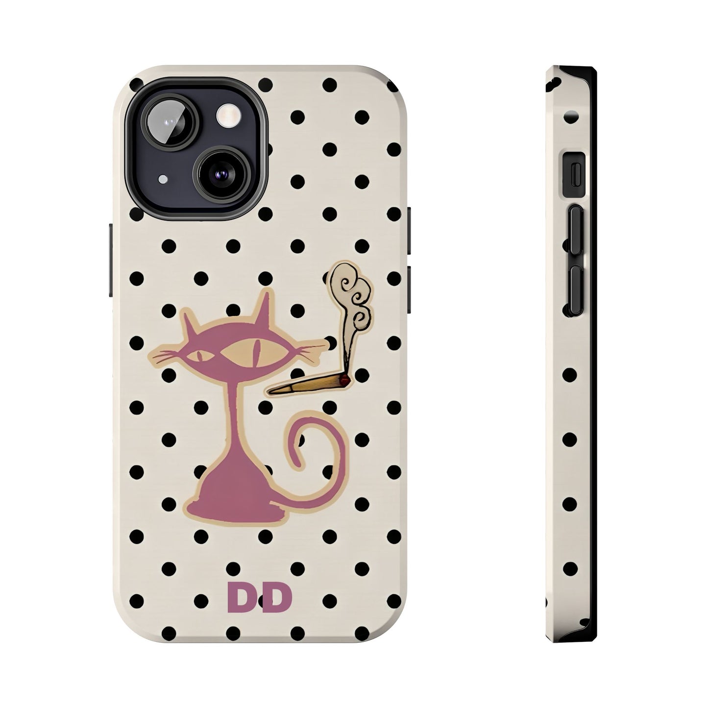 White Le Cat Phone Case