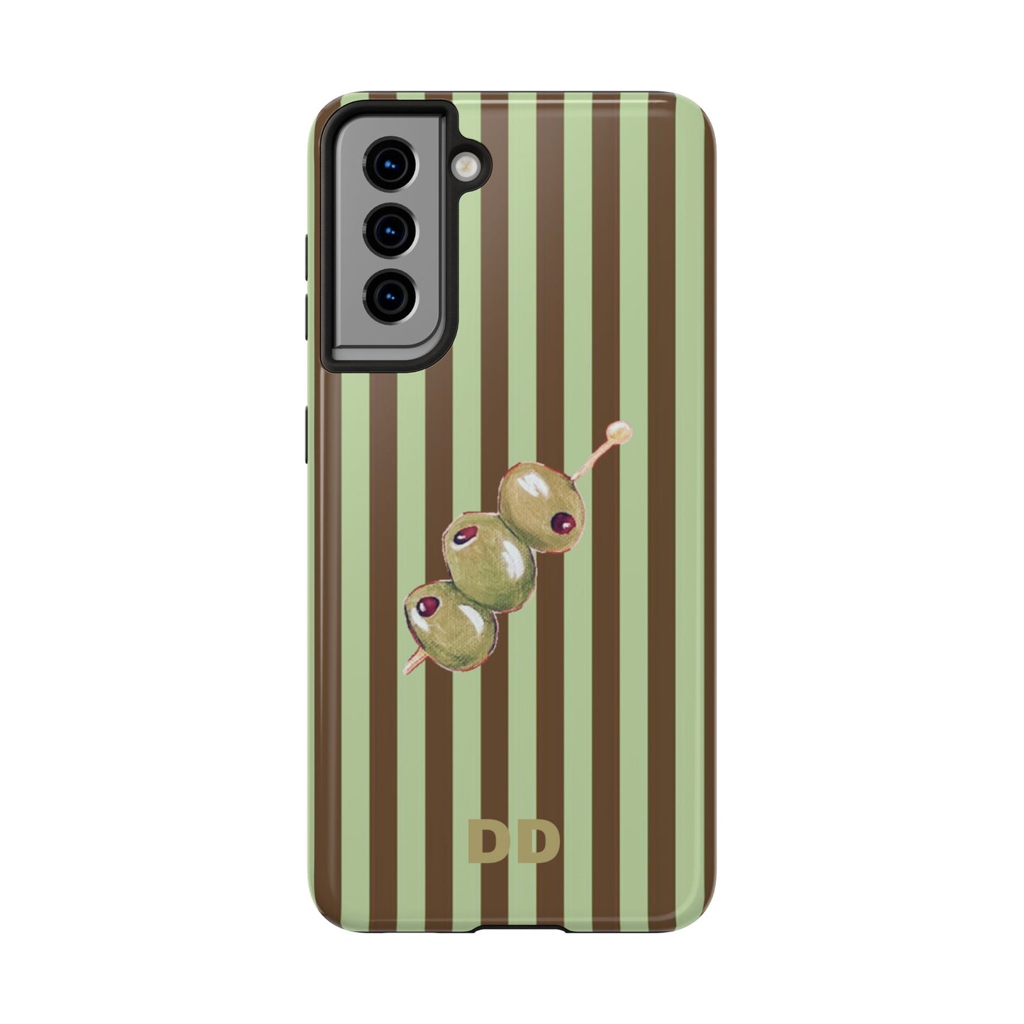 Olive Phone Case in Mint & Chip