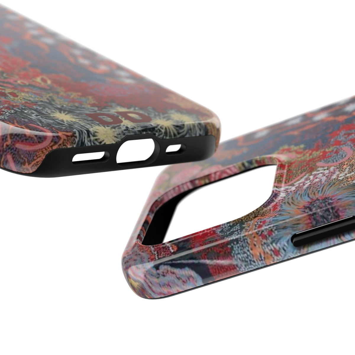 Mosaic Patchwork Phone Case — Multicolour Rainbow Geometric Mosaic Design, view 44 — MagSafe Compatible | Digital Divas