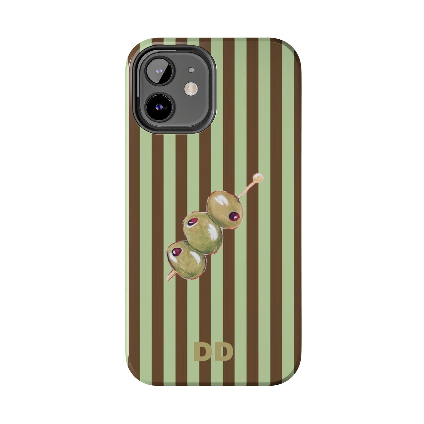 Olive Phone Case in Mint & Chip