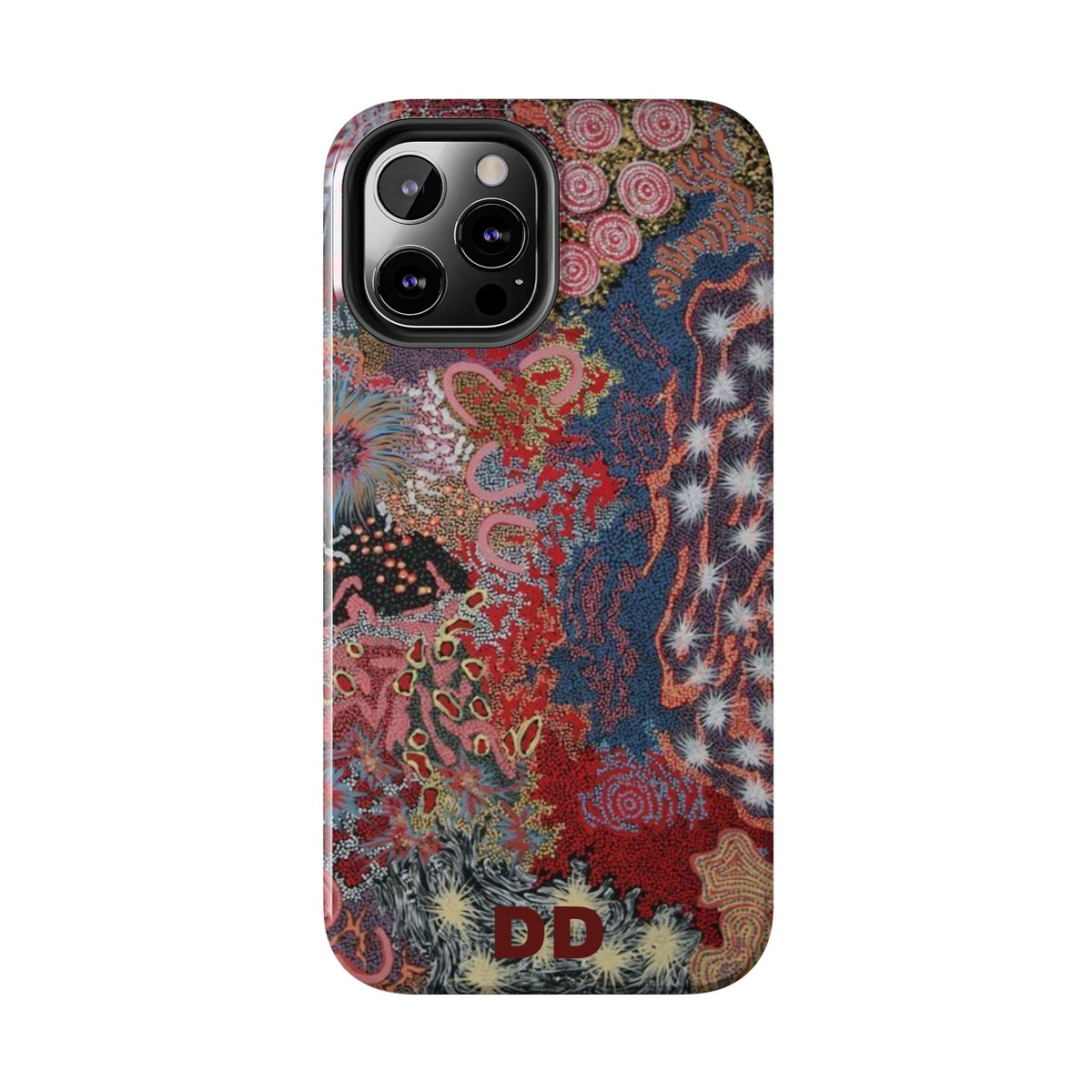 Mosaic Patchwork Phone Case — Multicolour Rainbow Blue Green Red Orange Geometric — MagSafe Compatible | Digital Divas