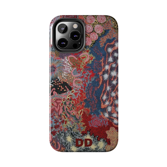 Mosaic Patchwork Phone Case — Multicolour Rainbow Blue Green Red Orange Geometric — MagSafe Compatible | Digital Divas