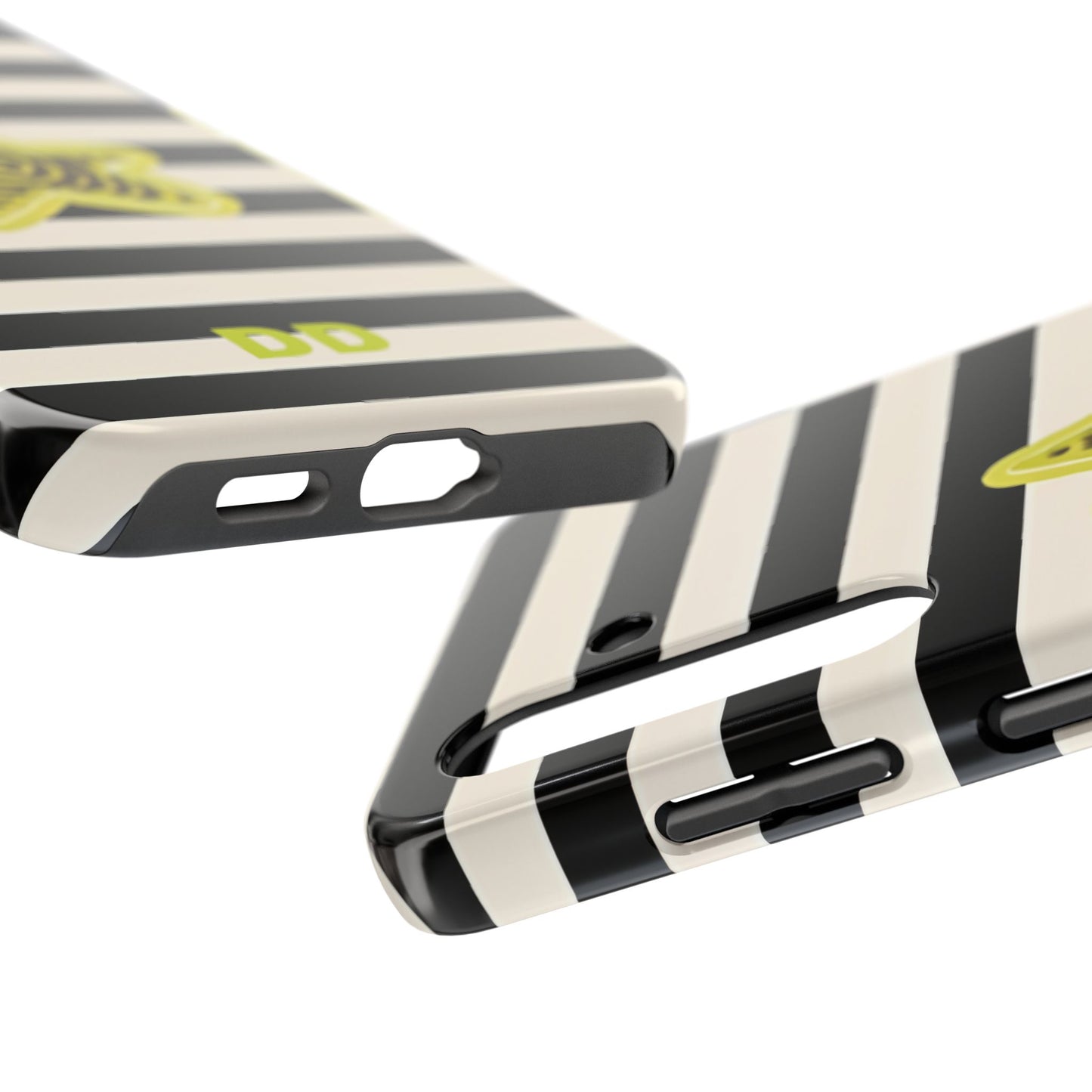 Striped Lime Star Phone Case