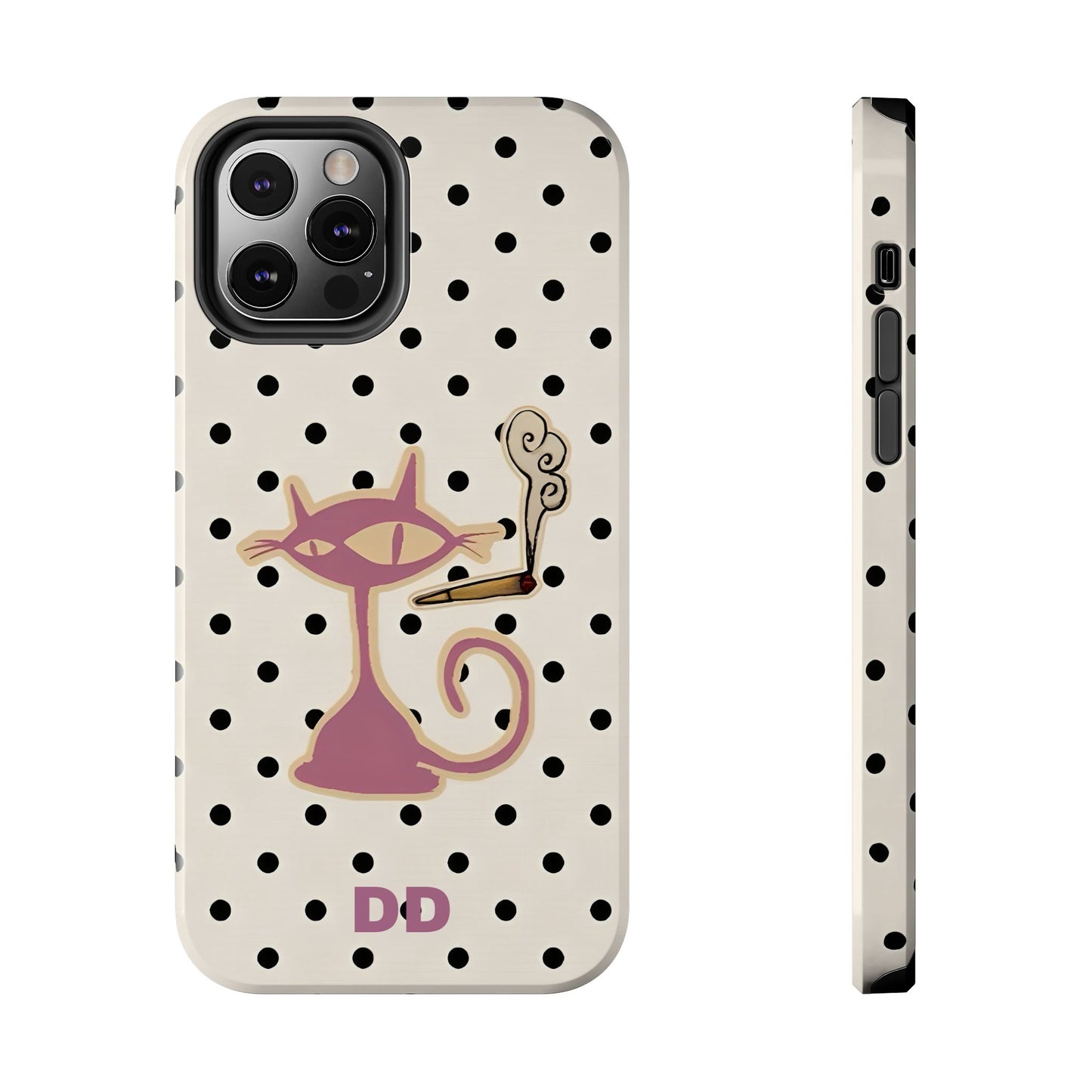 White Le Cat Phone Case