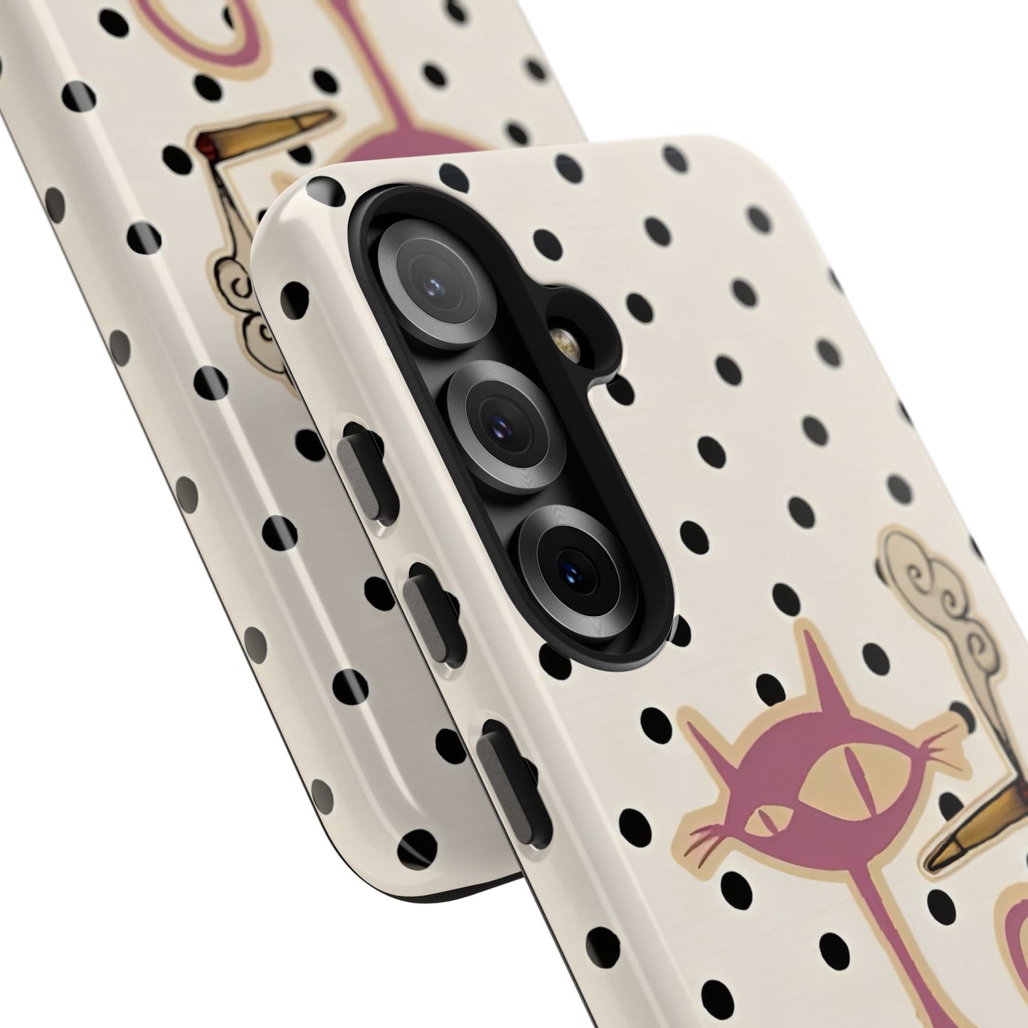 White Le Cat Phone Case