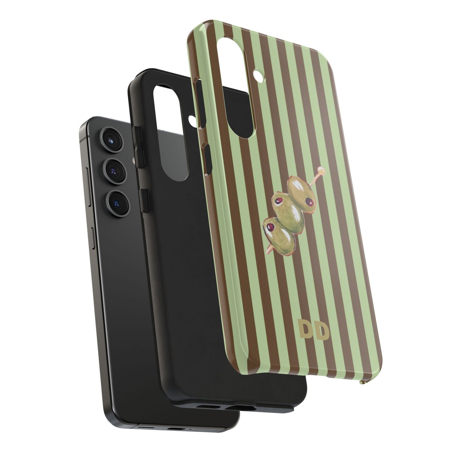 Olive Phone Case in Mint & Chip