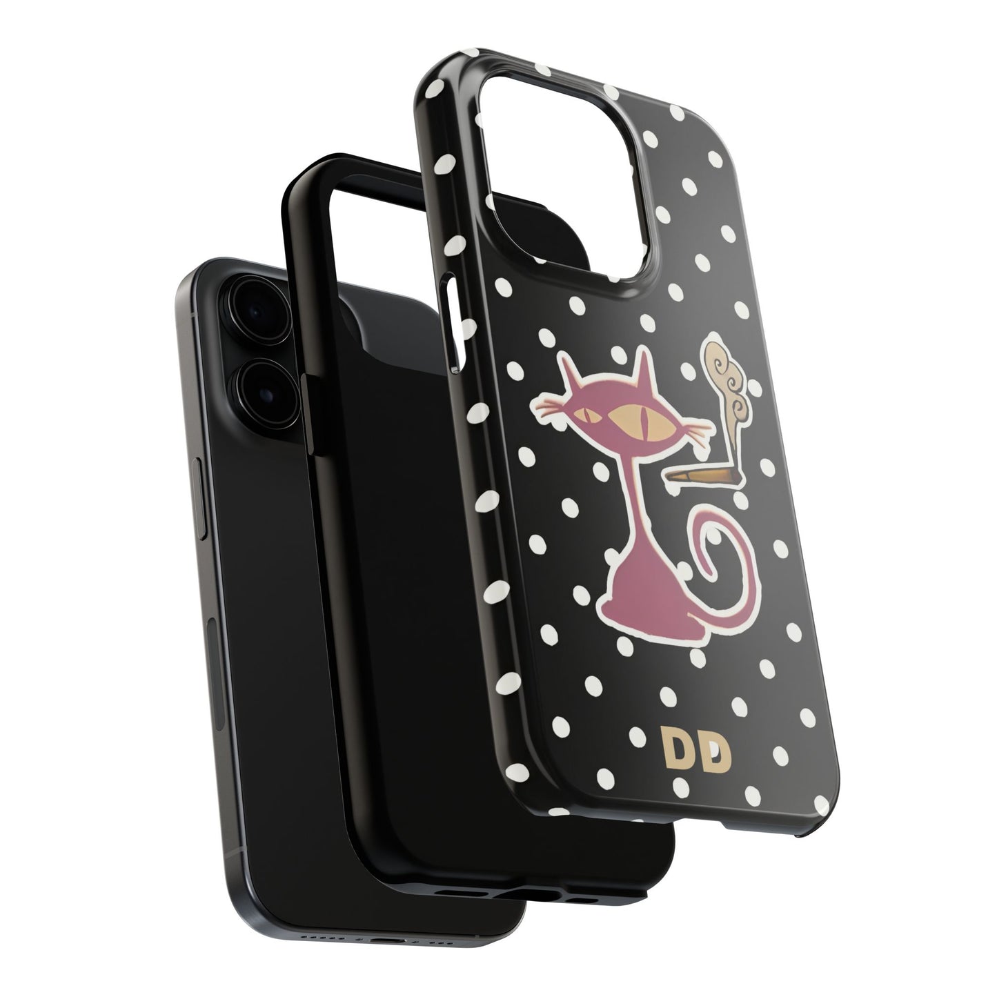 Black Le Cat Phone Case