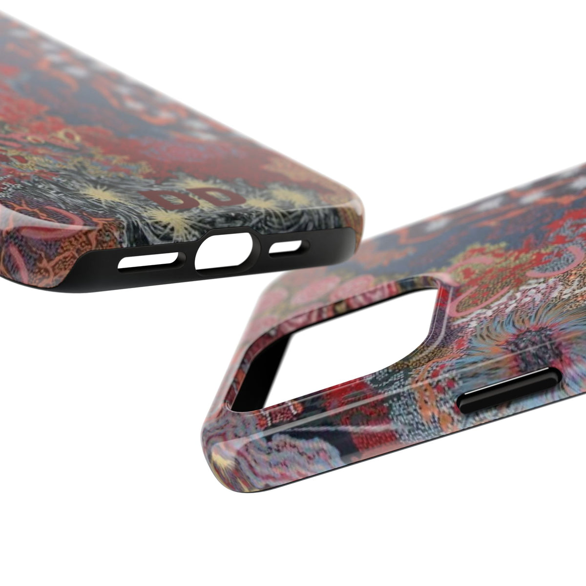 Mosaic Patchwork Phone Case — Multicolour Rainbow Geometric Mosaic Design, view 50 — MagSafe Compatible | Digital Divas