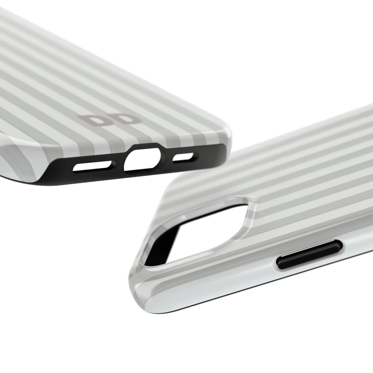 White Pin Stripe Phone Case