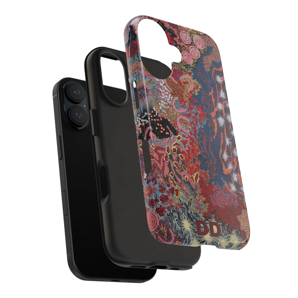 Mosaic Patchwork Phone Case — Multicolour Rainbow Geometric Mosaic Design, view 67 — MagSafe Compatible | Digital Divas