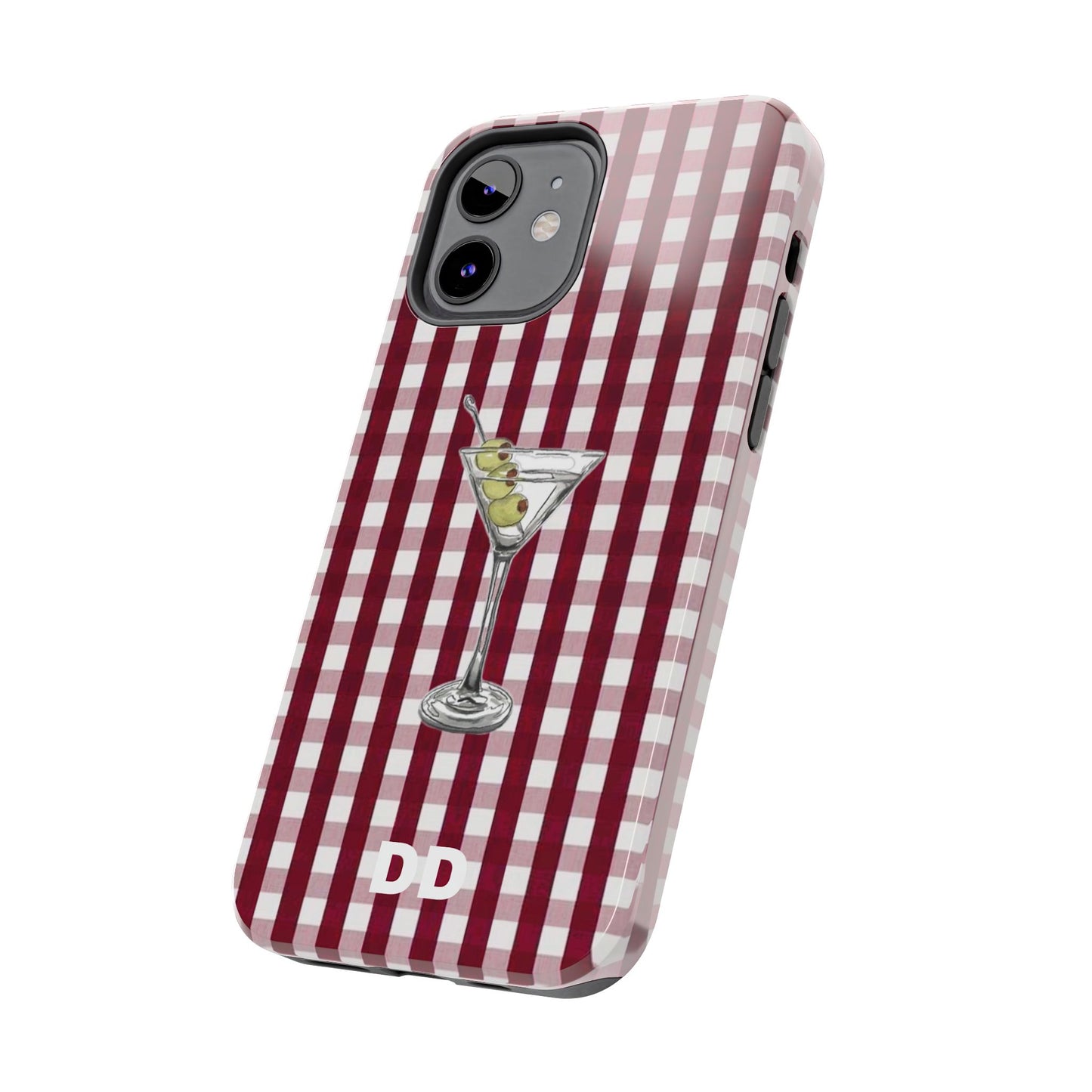 Martini Phone Case in Cherry Red Checker