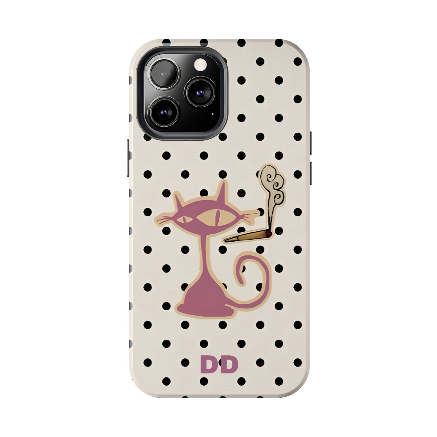 White Le Cat Phone Case