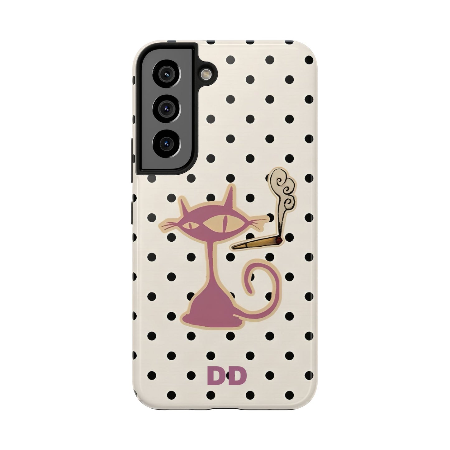 White Le Cat Phone Case