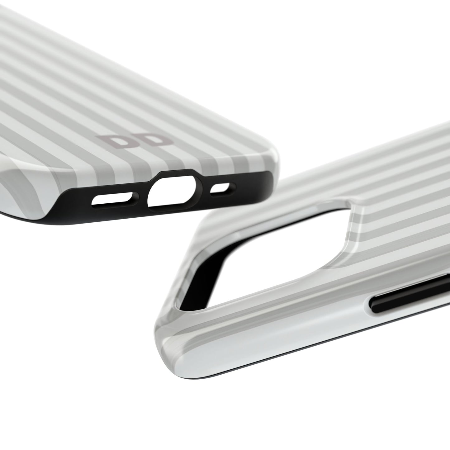 White Pin Stripe Phone Case