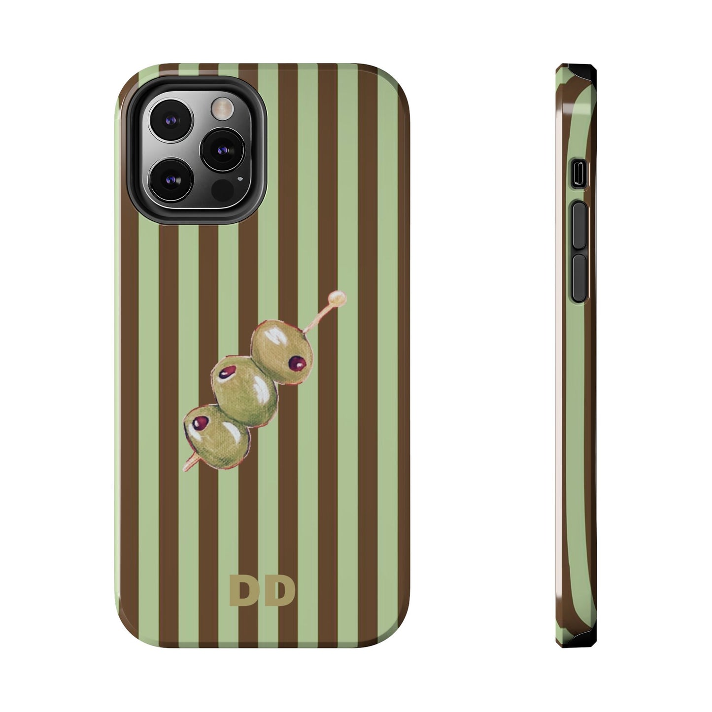Olive Phone Case in Mint & Chip